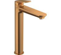 Duravit Wave Mezclador monomando de lavabo, proyección 176 mm, sin juego de desagüe, WA1040002004, Color: bronce cepillado