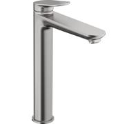 Duravit Wave Mezclador monomando de lavabo, proyección 176 mm, sin juego de desagüe, WA1040002070, Color: acero inoxidable pulido
