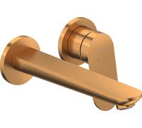 Duravit Wave Mezclador monomando de lavabo, proyección 202 mm, sin juego de desagüe, WA1070004004, Color: bronce cepillado
