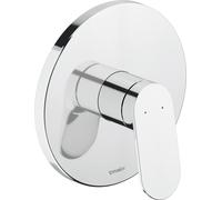 Duravit Wave mezclador monomando empotrado para ducha, WA4210010010, Color: Cromo alto brillo