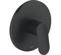 Duravit Wave mezclador monomando empotrado para ducha, WA4210010046, Color: Negro Mate