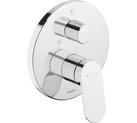 Duravit Wave mezclador monomando empotrado para ducha, WA4210012010, Color: Cromo alto brillo