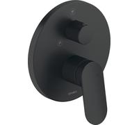 Duravit Wave mezclador monomando empotrado para ducha, WA4210012046, Color: Negro Mate