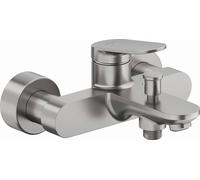 Duravit Wave - Grifo de bañera, acero inoxidable cepillado WA5230000070