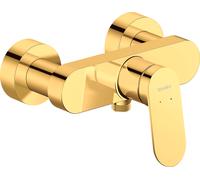 Duravit Wave mezclador monomando visto para ducha, proyección 78 mm, WA4230000034, Color: Oro pulido