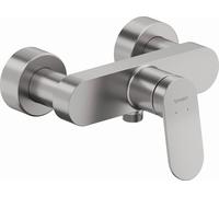 Duravit Wave mezclador monomando visto para ducha, proyección 78 mm, WA4230000070, Color: acero inoxidable pulido