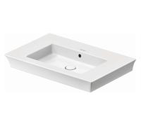 Duravit White Tulip - Lavabo 75x49 cm, sin orificio para grifo, blanco 2363750060