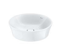 Duravit White Tulip - Lavabo para mueble, diámetro 50 cm, sin orificio para grifo, blanco 2365500070