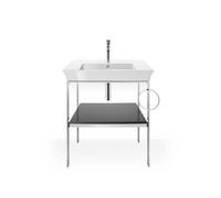 Duravit White Tulip, mezclador monomando de lavabo M, sin desagüe, proyección 125 mm, WT1020002010