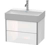 Duravit XSquare mueble bajo lavabo Compact, suspendido, 2 cajones, 584x397x390mm, XS416707575, Color: lino