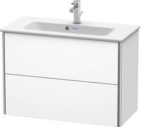 Duravit XSquare mueble bajo lavabo Compact, suspendido, 2 cajones, 810x560x388mm, XS416608484, Color: Decoración blanco supermate