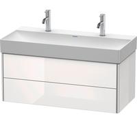 Duravit XSquare mueble bajo lavabo suspendido, 2 cajones, 984x397x460mm, XS416307575, Color: lino
