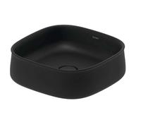 Duravit Zencha - Lavabo sobre encimera 42x42 cm, sin rebosadero, DuraCeram, antracita mate 2373421379