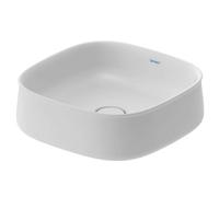 Duravit Zencha - Lavabo sobre encimera 42x42 cm, sin rebosadero, DuraCeram, blanco mate 2373423279