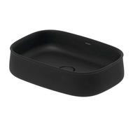 Duravit Zencha lavabo 55x39 cm oval sobre encimera antracita mate 2373551379