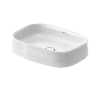 Duravit Zencha lavabo 55x39 cm oval sobre encimera blanco brillante 2373550079
