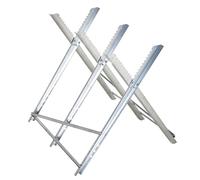 DURHAND Caballete para Sierra Plegable Caballete Motosierra con Estructura Triangular de Metal Carga 100 kg 83x83x79 cm Plata