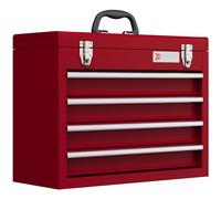 DURHAND Caja de Herramientas de Acero 4 Cajones 51x22x39,5 cm Rojo
