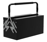 DURHAND Caja de Herramientas Vacía 5 Bandejas 45x20x34,5cm Negro