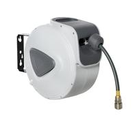 Durhand carrete de manguera de aire comprimido automático de 10 m conector de 1/4'' bsp con soporte para pared giratorio 180° diámetro interno 8x12 mm gris