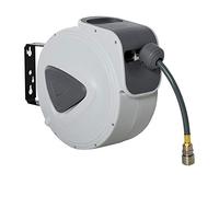 DURHAND Carrete de Manguera de Aire Comprimido Automático de 15 m Gris