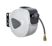 DURHAND Carrete de Manguera de Aire Comprimido Automático de 20 m Gris