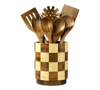 Duroecsain - Soporte de utensilios organizador de cocina para cubiertos | Organizador De Espátulas Para Encimera De Apartamento Estilo Granja Espátulas Palillos Batidor De Huevos Pinza