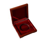 DuskHaven Caja para Box para Monedas Caja para Almacenamiento Estuche de Exhibición de Madera Material Resistente Adecuado para Coleccionistas Decoraci, 12 X 12 X 3.2 Cm