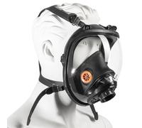 DUVER Máscara respiratoria completa M9300 Strap Galaxy Negro-Naranja