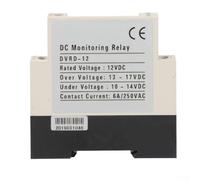 DVRD Sobretensión y Subtensión para dispositivo de protección con indicadores LED y dos conjuntos de contactos para control de voltaje de CC industrial DC12V 24V 36V 48V (DC12V)