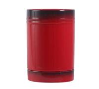 Dxcaicc Soporte para Utensilios de Cocina de cerámica para encimera de Cocina,Organizador de Almacenamiento Estable de Pintura degradada con Bandeja de Drenaje,Rojo