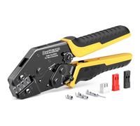 DxCRIMP Juego de crimpadora profesional para microenchufes (0,03-0,5 mm²/AWG 32-20) para Dupont, JST Series (XH/SM/SYP/PH), KF2510, VH3,96 mm, Molex, AMP E-Series