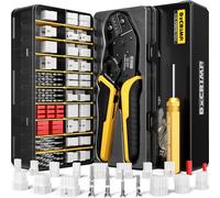 DxCRIMP Kit de Alicates de Conectores Standard .062″ (3,68 mm) + JST-SYP - Kit de Crimpado; Carcasas y Terminales 2-12 pines (26-16 AWG/0,14-1,5 mm²) + SYP 2-pines, Crimpadora de Trinquete y Extractor