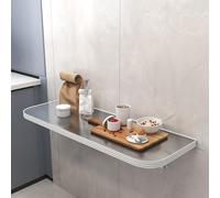 DXYQXL Mesa de trabajo plegable de alta resistencia, de acero inoxidable, montaje en pared, ahorro de espacio, para cocina, comedor y estudio