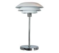 Dyberg Larsen DL31 lámpara de mesa metal blanco
