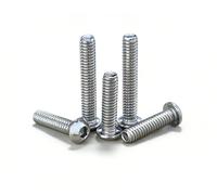 DYFOL - 50 tornillos de cabeza de botón de 0.25 pulgadas - 20 x 1-1/2, acero inoxidable 304 18-8, accionamiento hexagonal Allen, acabado brillante, totalmente roscados por DYFOL (0.25-20 x 1.5