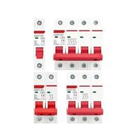 DZ47-63 Mini Circuit Breaker 1P 2P 3P 4P 3A-63A AC 230V 400V | Capacidad de rotura de 6 kA, montaje para protección contra sobrecarga y cortocircuito (4P, 32 A)