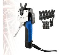 DzkZen Abocardador Aire Acondicionado Electrico, Expansor EléCtrico De Tubos De Cobre con Luz Led, Compatible con Sistemas MéTricos Y En Pulgadas, para Abocardar Tubos De Cobre 9Chucks