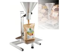 DzkZen Funnel De Acero Inoxidable De Servicio con Stand, Height Adjustable Filling Tool, Embudo De Acero Inoxidable con Soporte Ajustable para Llenado Manual 3cm