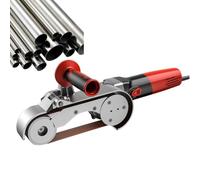 DzkZen Pulidora Tubos Lijadora, MáQuina Profesional Acero Inoxidable 2wheel | 6 Velocidades Regulables 2/3/4 Rodillos, Herramienta Satinado Metal For PláStico Aluminio Hierro, BruñIdo, Acabado