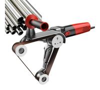 DzkZen Pulidora Tubos Lijadora, MáQuina Profesional Acero Inoxidable 3wheel | 6 Velocidades Regulables 2/3/4 Rodillos, Herramienta Satinado Metal For PláStico Aluminio Hierro, BruñIdo, Acabado