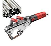 DzkZen Pulidora Tubos Lijadora, MáQuina Profesional Acero Inoxidable 4wheel | 6 Velocidades Regulables 2/3/4 Rodillos, Herramienta Satinado Metal For PláStico Aluminio Hierro, BruñIdo, Acabado