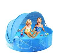 DzpKrka Piscina Infantil Portátil con Toldo - 47x12 Pulgadas Plegable Silla de Agua para Verano,Piscina De Natación para Niños con Toldo,para Parque Playa Jardín Niños Niñas