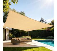 e Cloth 1,4 x 4,5 m, protección solar para patio, jardín, invernadero, piscina y uso al aire libre, color crema, bloqueo UV, fácil de instalar