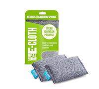 E-Cloth Non-Scratch Scrubbing Pads Almohadillas antiarañazos, Microfibra, Gris-Paquete de 2, Eco Packaging, 2