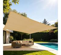 e Cloth - Tela de 1,6 x 4 m para protección solar, ideal para jardín, cubierta de invernadero, piscina, color amarillo arena al aire libre, bloqueador UV, resistente a la intemperie