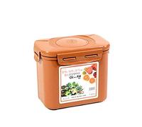e-jen Recipiente de fermentación probiótica de con tapa interior al vacío (loza marrón, 1.7 L)