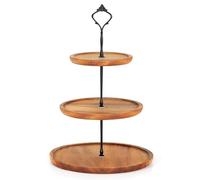E-ROOM TREND Soporte para Tartas/Cupcakes de Madera 3 Plantas Grande