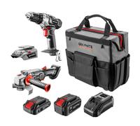 E+ SET TALADRO, AMOLADORA, ADAPTADOR USB 2*CARGADOR DE BATERÍA - T 58G093-CS