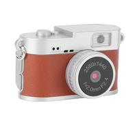 Eacam CÁMARA Llavero Video 2K FHD Foto 2MP Pantalla A Color Flash LED CÁMARA Digital Retro Recargable para MEMORIAS PORTÁTILES (Marrón)